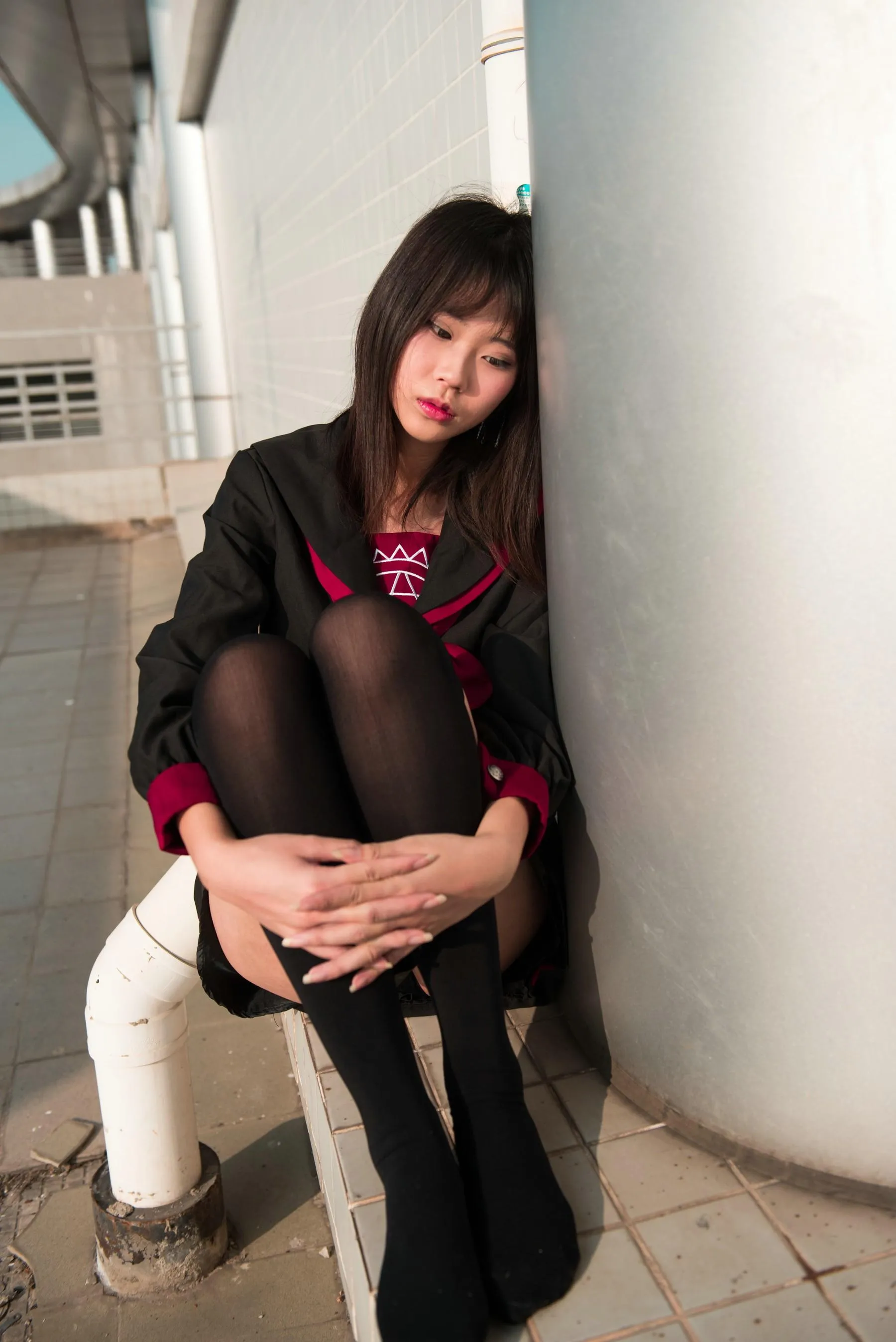 [魔镜街拍] NO.141 活力美术生JK美少女 [288P]插图9